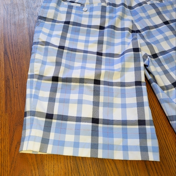 Nike Golf Dri-FIT Plaid Shorts Men’s 36 Blue White Checkered Performance A7 - Picture 8 of 11